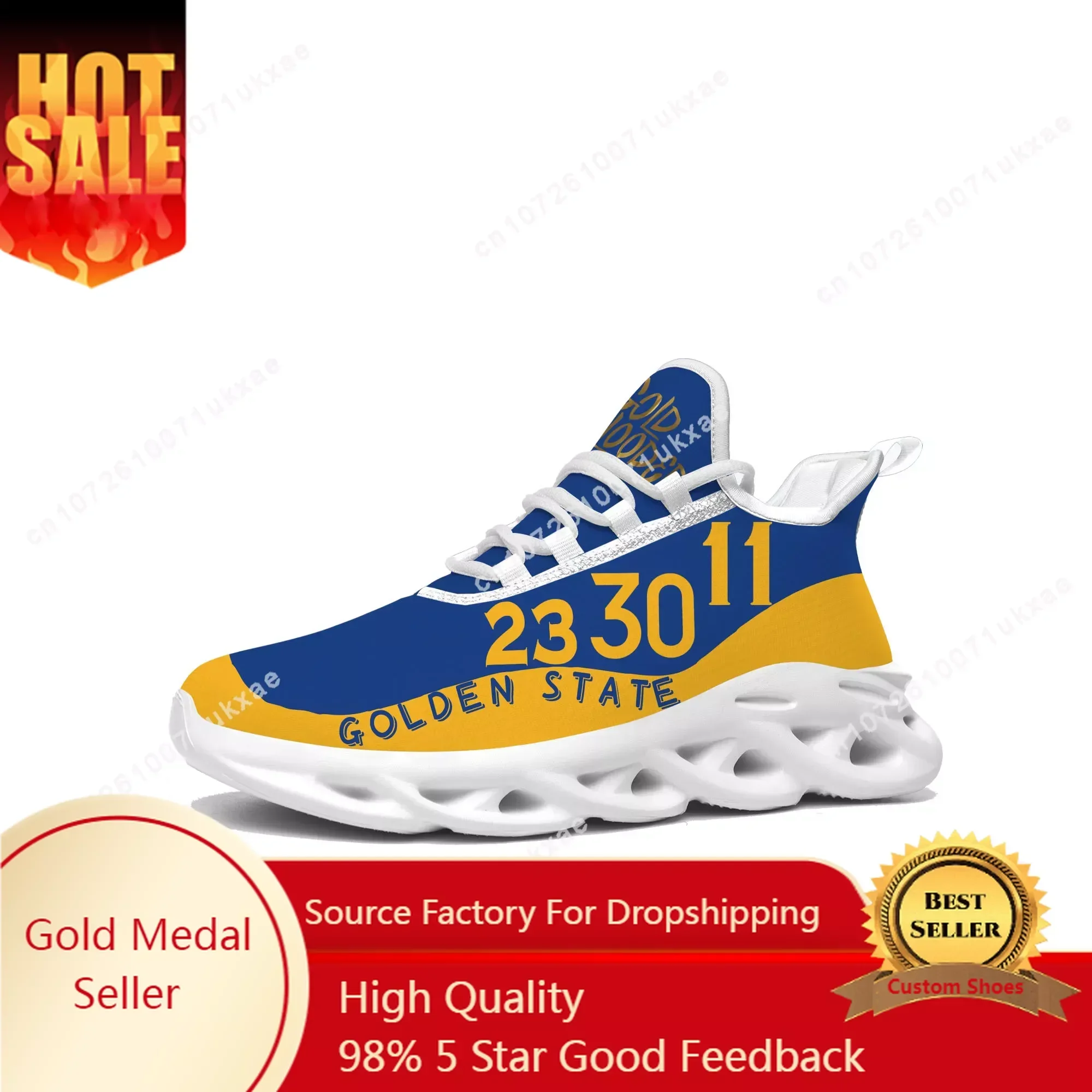 Men'S Fashion Running Shoes - Golden State Number 30 11 23