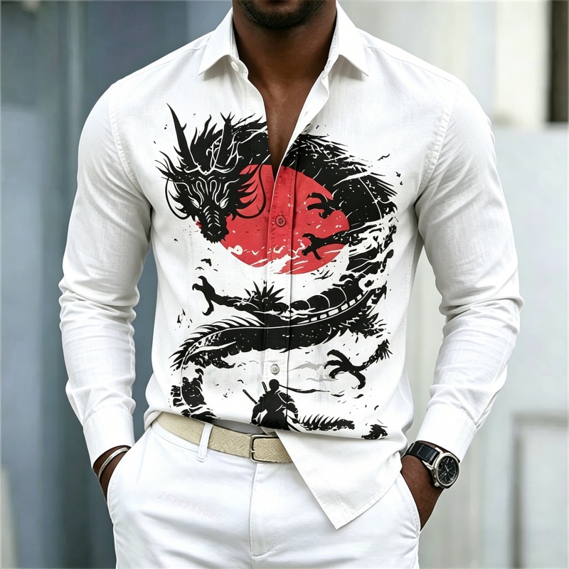 Men'S Fashion Advice - 2026 New Men's Shirt White Black