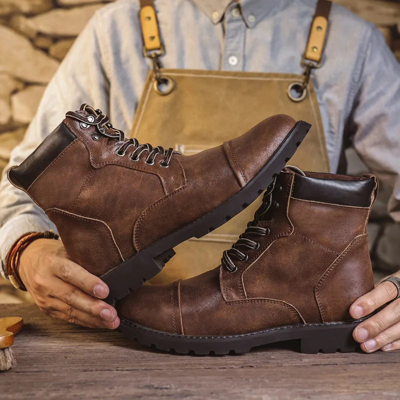 Chelsea Boots Men - Autumn Winter Men Boots Comfort Men's
