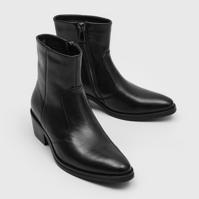 Chelsea Boots Men - High Quality Men's Vintage Pointed Toe