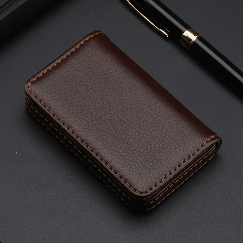 Fashion Sized Stitched PU Leat - огляд і ціна Men'S Fashion Visiting Card