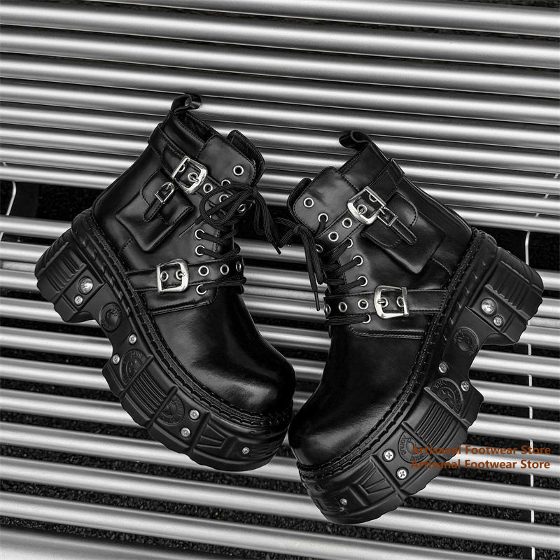 Black Pocket Decor Ankle Boots - огляд і ціна Chelsea Boots Men