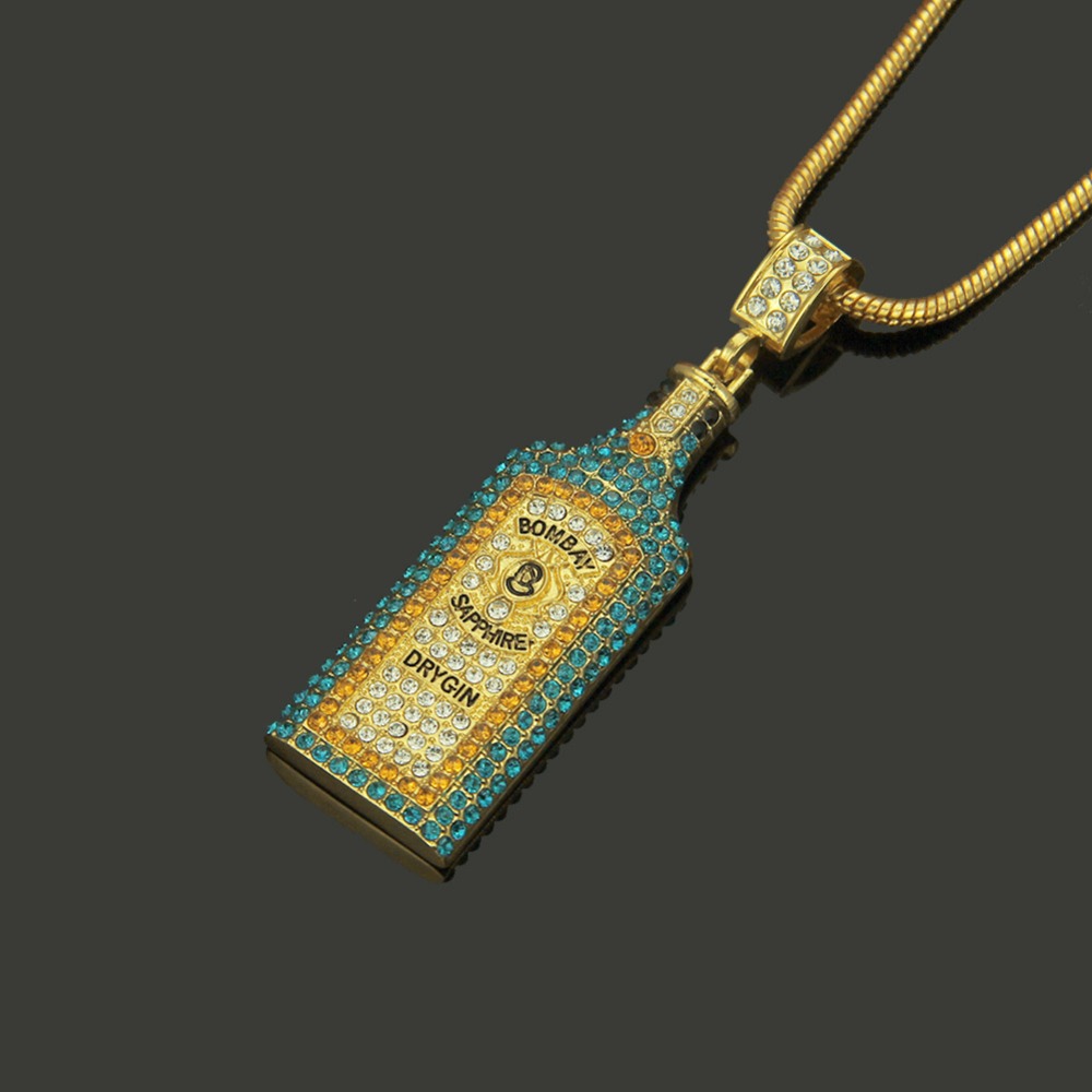 Big Wine bottle Necklaces Full - огляд і ціна Fashion Men Vogue