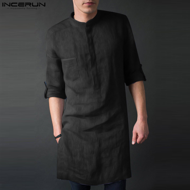 INCERUN Men's Long Sleeve Midi - огляд і ціна Men'S Fashion Kurta