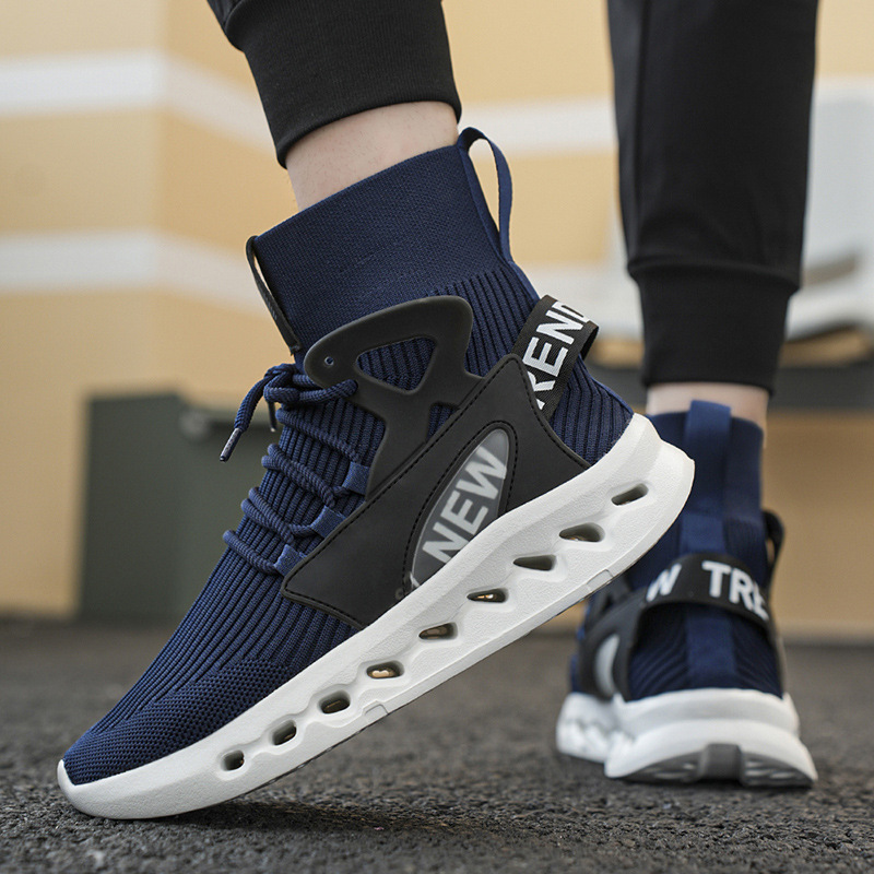 Trendy Men High Top Sock Shoes - огляд і ціна Men'S Fashion Running Shoes