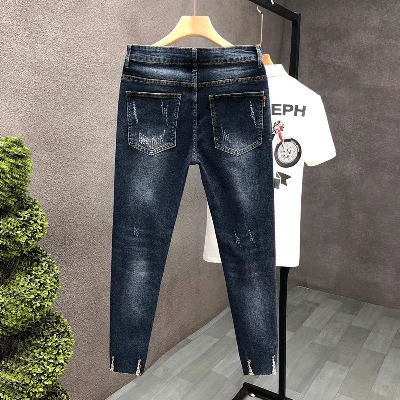 Cropped Jeans for Men Ripped T - огляд і ціна Men'S Fashion Jeans 2025