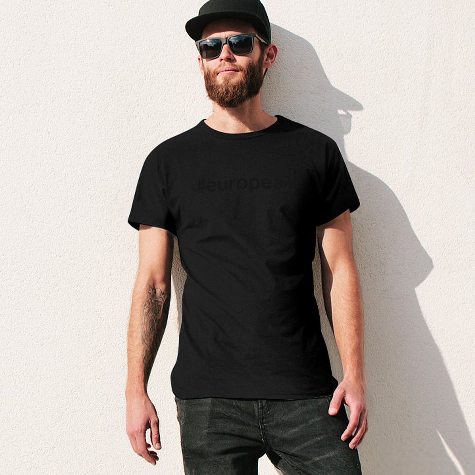 EUROPEAN Hashtag T-Shirt Casua - огляд і ціна Mens Fashion Hashtags