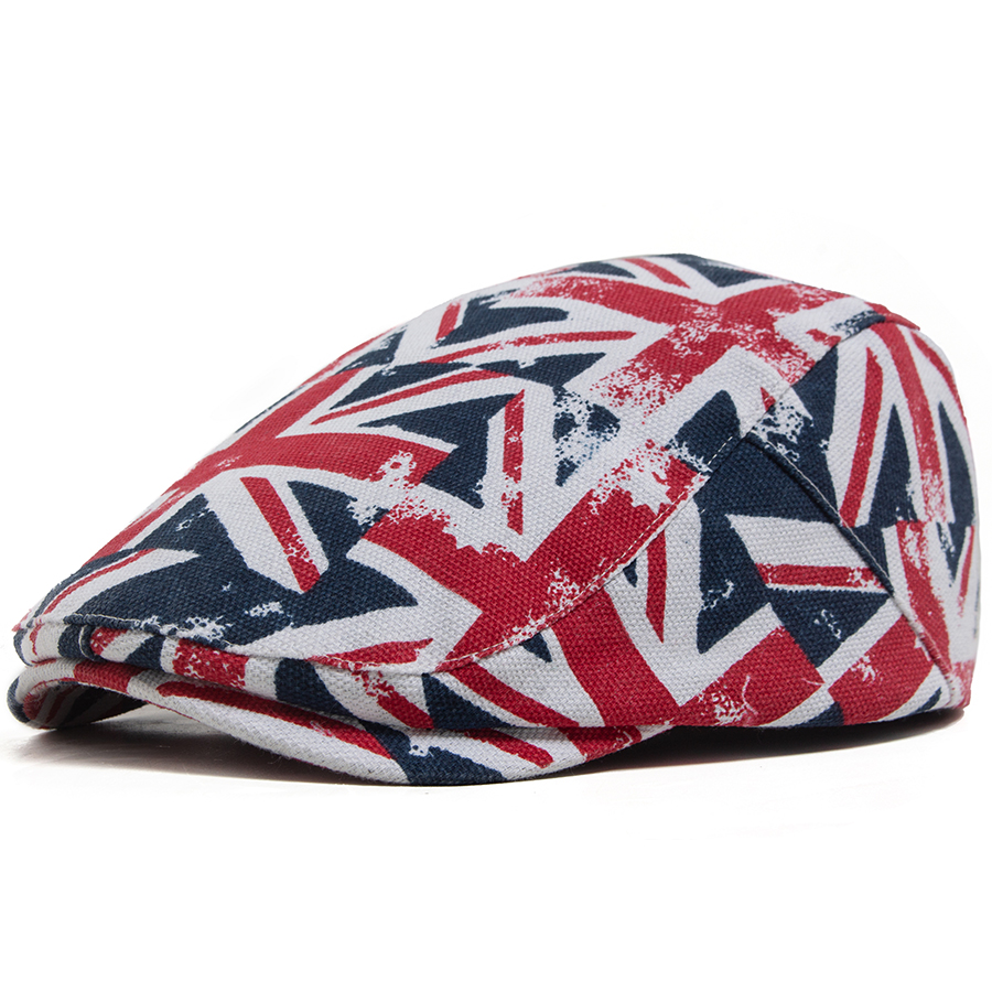 New Union Jack Print Flat Cap  - огляд і ціна Men'S Fashion Gq