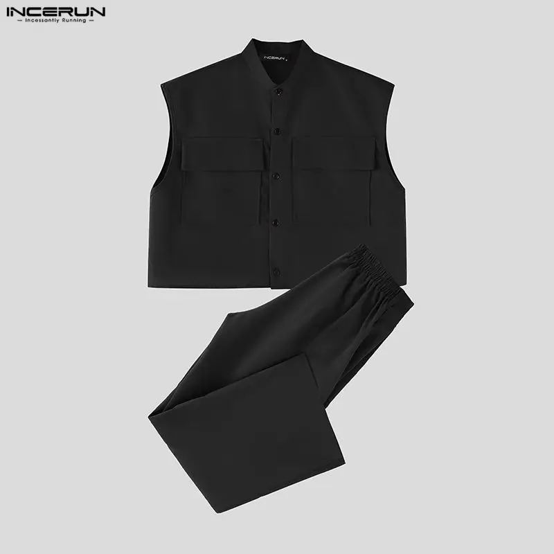 INCERUN Men Sets Solid Sleevel - огляд і ціна Men'S Fashion Advice