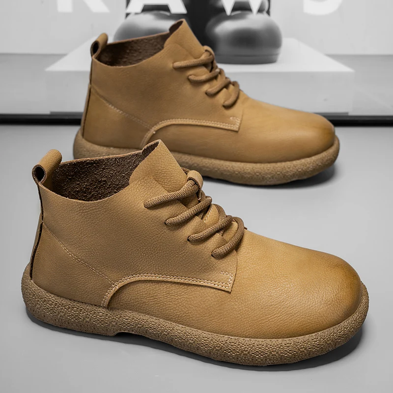 Men Ankle Boots Brown Short Bo - огляд і ціна Chelsea Boots Men