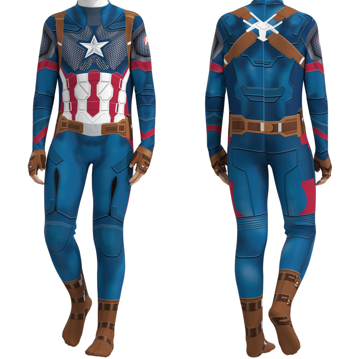 Halloween Cosplay Costume Capt - огляд і ціна Mens Fashion Jumpsuit