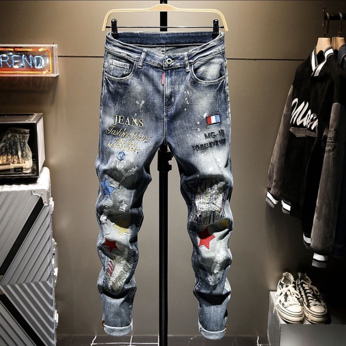 High-end American Heavy Indust - огляд і ціна Men'S Fashion Jeans 2025
