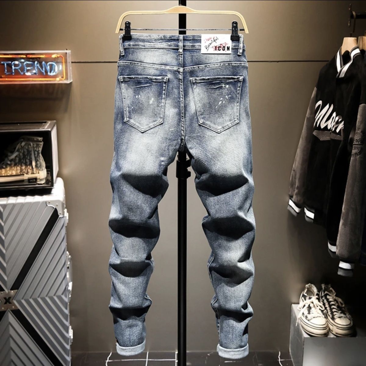 High-end American Heavy Indust - огляд і ціна Men'S Fashion Jeans 2025