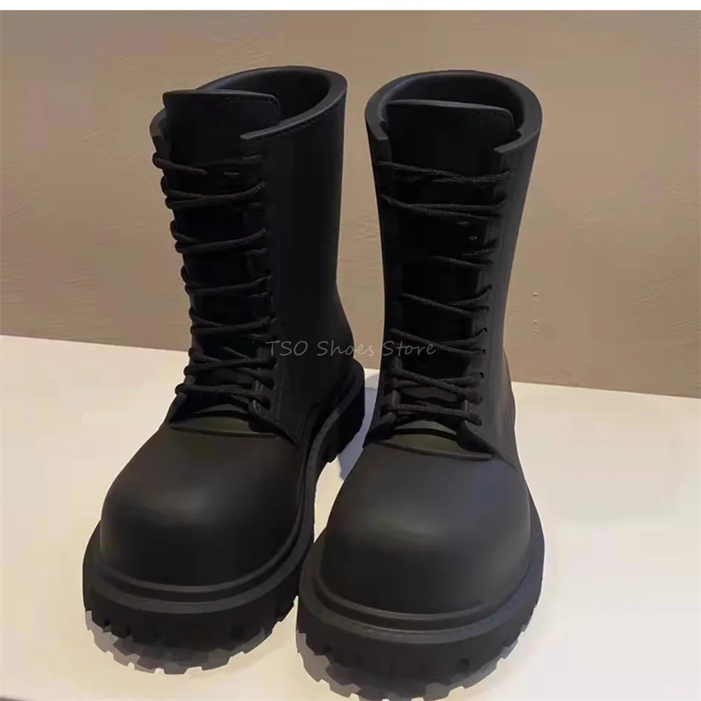 Thick Bottom Black Boots for M - огляд і ціна Chelsea Boots Men