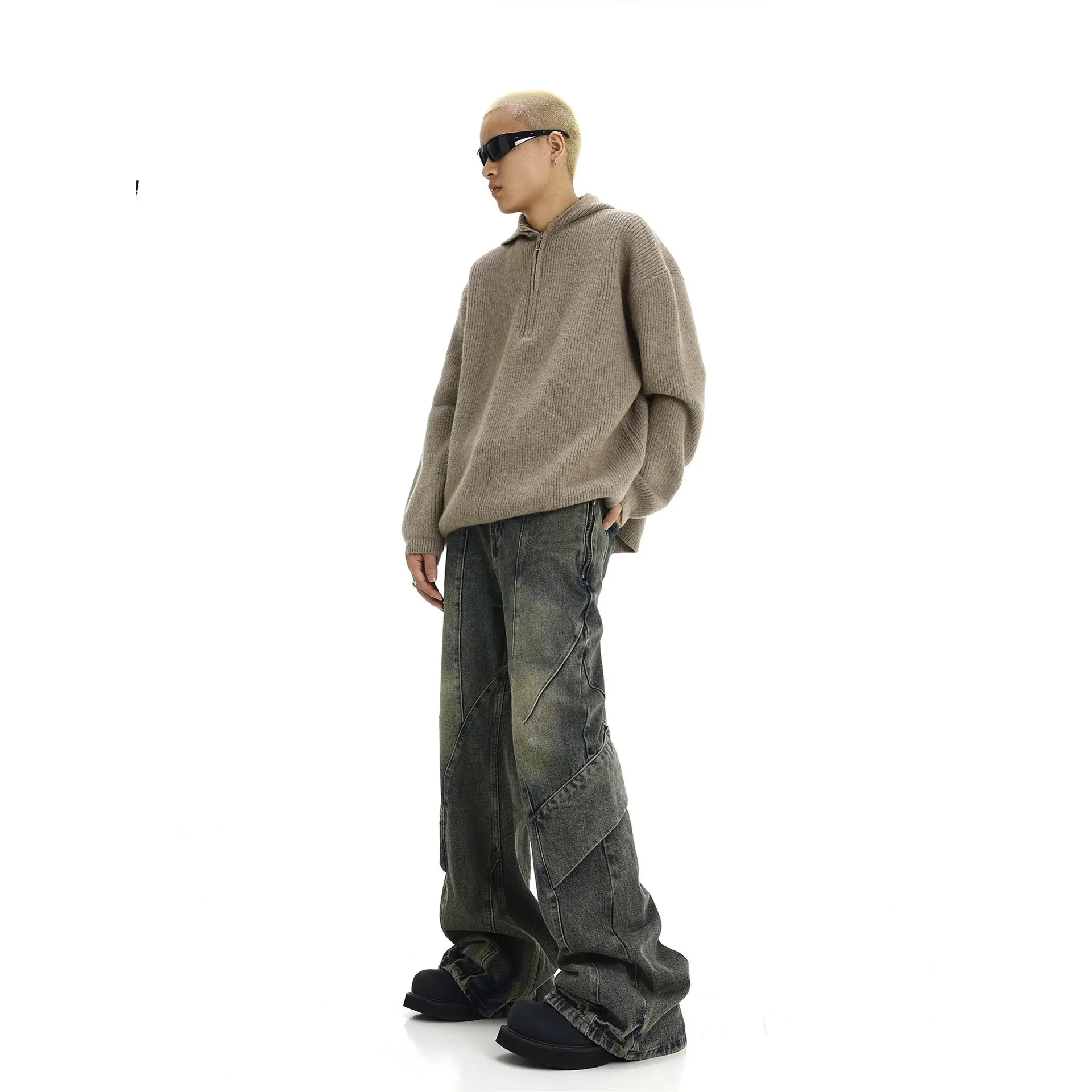 Men Jeans Denim Flare Pants Fl - огляд і ціна Men'S Fashion Jeans 2025