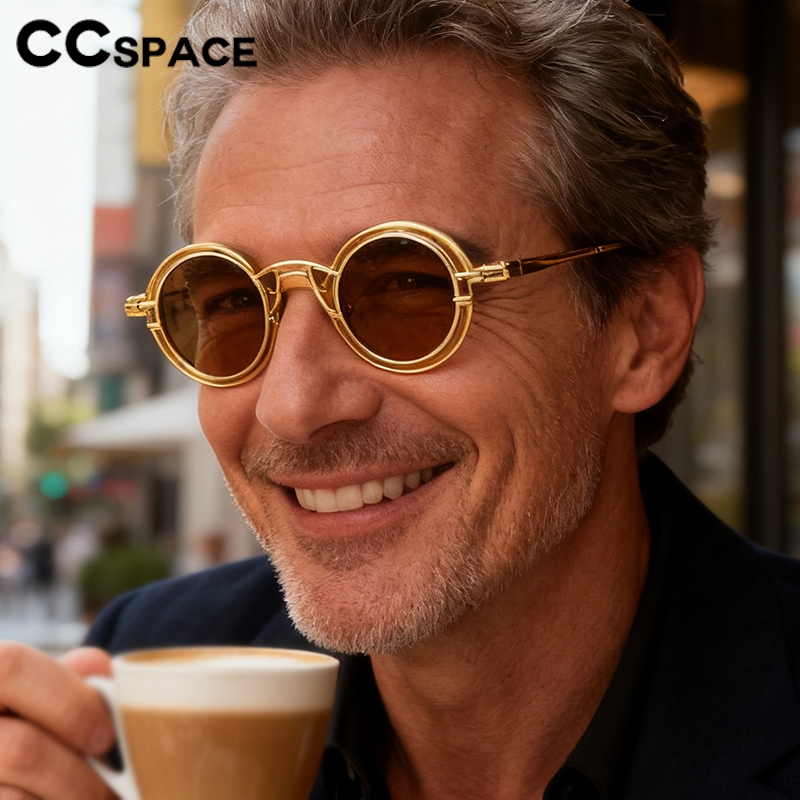 Metal Rotundity Punk Sunglasse - огляд і ціна Fashion Men Vogue