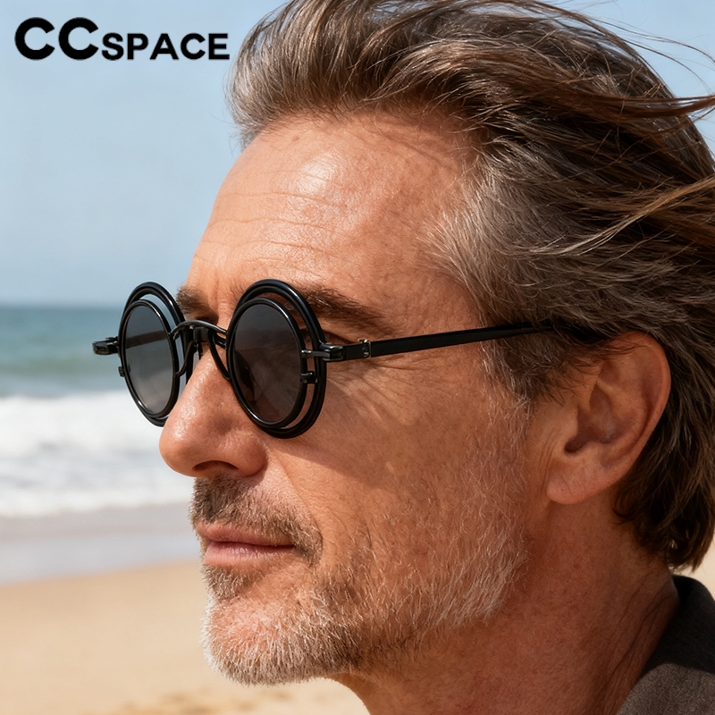 Metal Rotundity Punk Sunglasse - огляд і ціна Fashion Men Vogue
