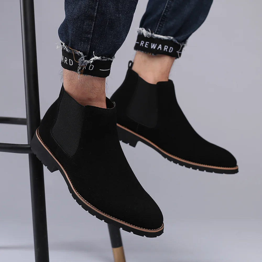 Men Ankle Boots British Style  - огляд і ціна Chelsea Boots Men