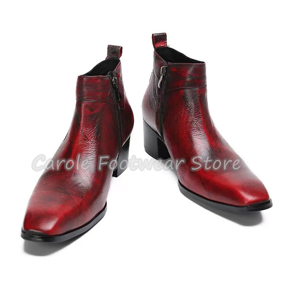 Vintage Square Toe Genuine Lea - огляд і ціна Chelsea Boots Men