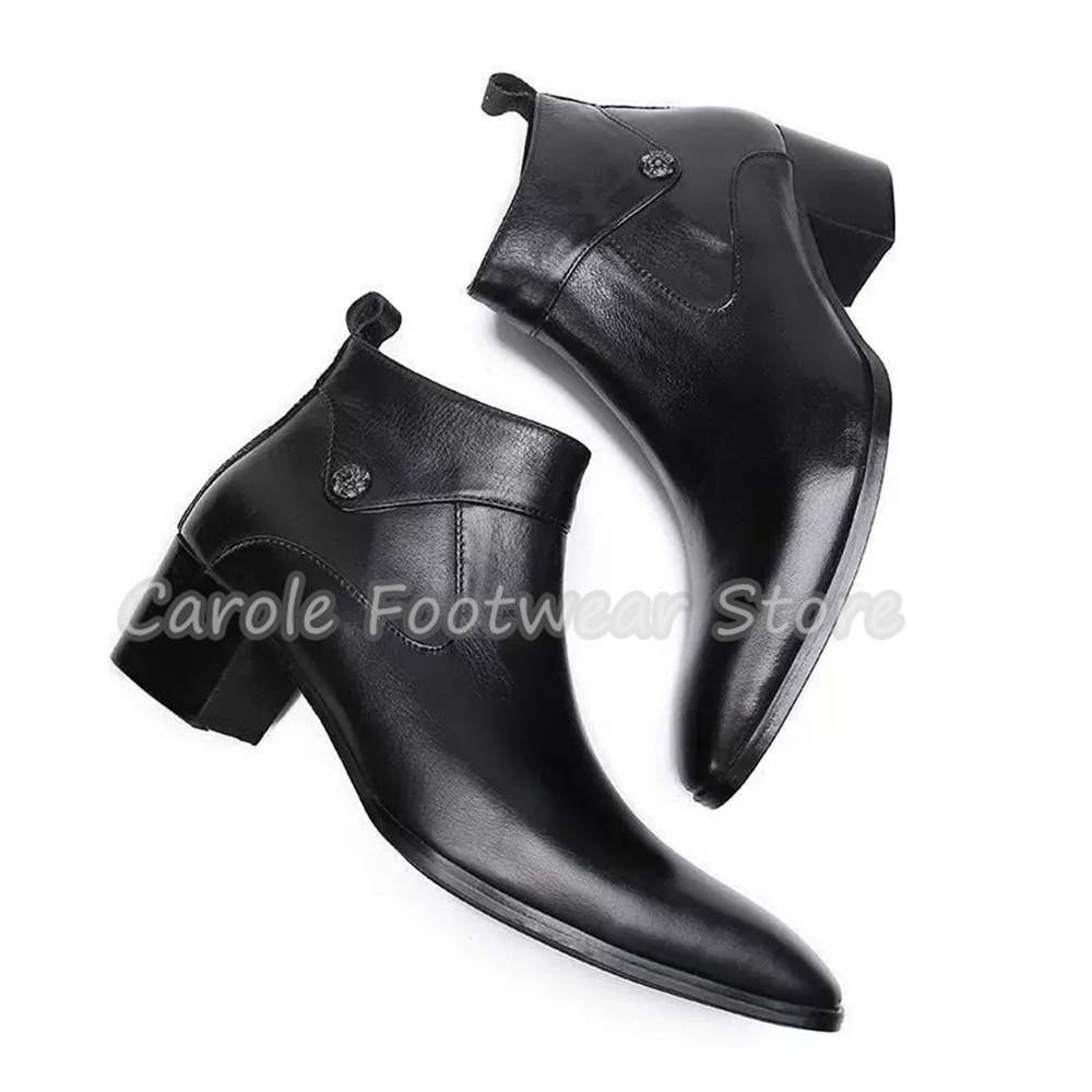 Vintage Square Toe Genuine Lea - огляд і ціна Chelsea Boots Men