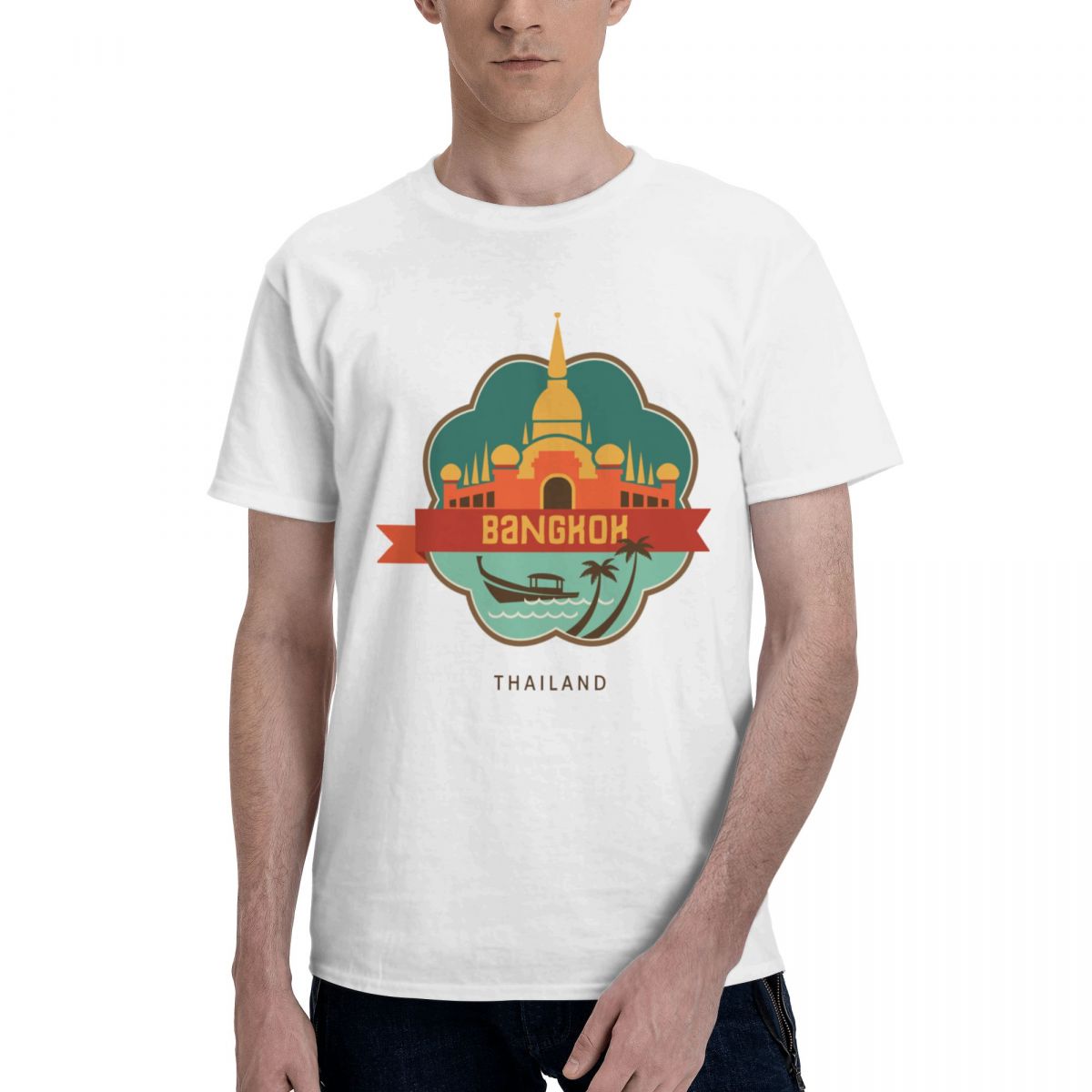 100% Cotton THAILAND BANGKOK T - огляд і ціна Mens Fashion Bangkok