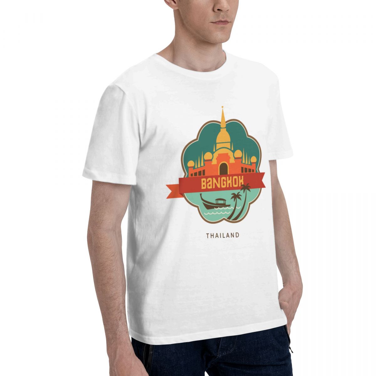 100% Cotton THAILAND BANGKOK T - огляд і ціна Mens Fashion Bangkok