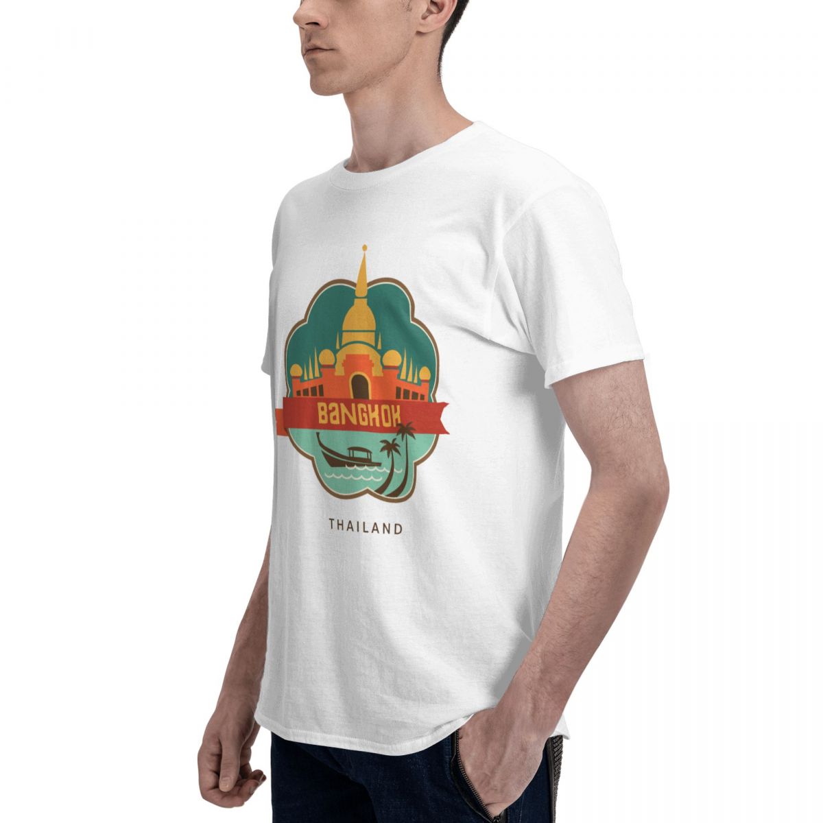 100% Cotton THAILAND BANGKOK T - огляд і ціна Mens Fashion Bangkok